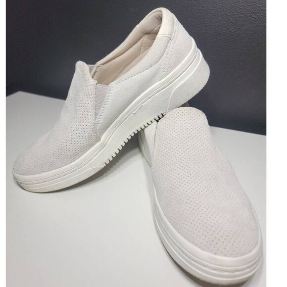 Womens Dr Scholls Loafer Shoe Cream Color Suede Size 8 - Picture 3 of 8